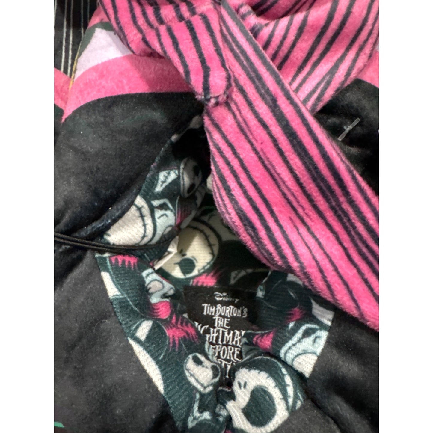 Disney The Nightmare Before Christmas Jack & Sally Plush Slippers 7/8M