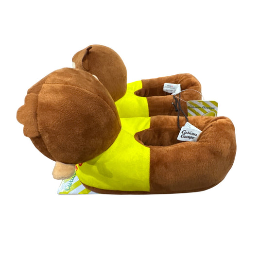 Curious George Plush Slippers With Non-Slip Soles Size Small