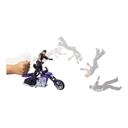 WWE Wrekkin Boneyard Slamcycle With Action Figure & Accessories 8 Breakaway Pieces Mattel Ages 6+