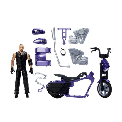 WWE Wrekkin Boneyard Slamcycle With Action Figure & Accessories 8 Breakaway Pieces Mattel Ages 6+