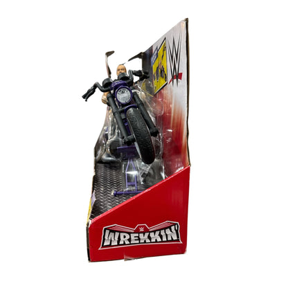 WWE Wrekkin Boneyard Slamcycle With Action Figure & Accessories 8 Breakaway Pieces Mattel Ages 6+