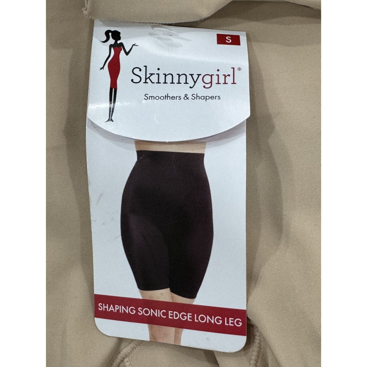 Skinnygirl Shaping Sonic Edge Long Leg High Waist Shapewear Shorts Size S