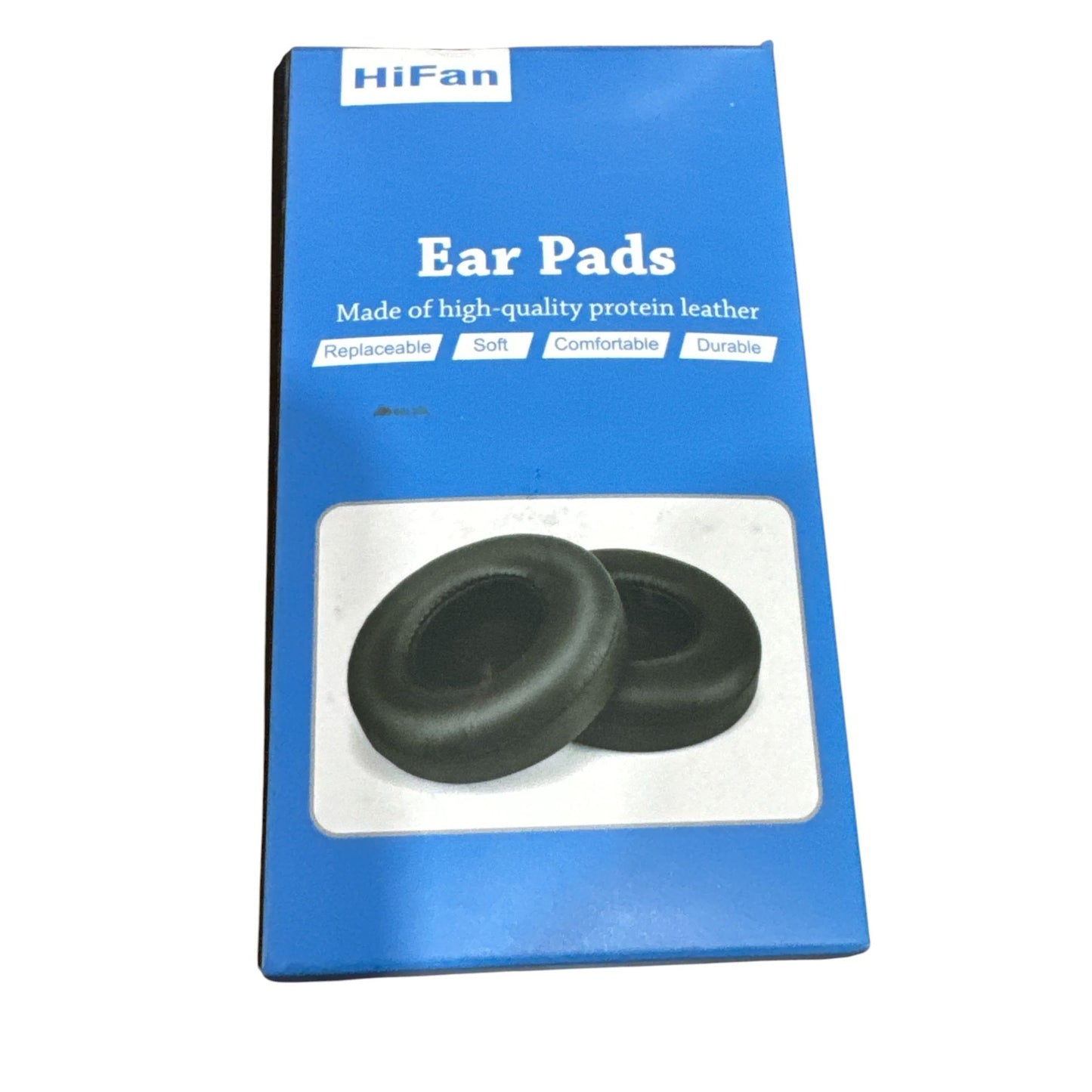 HiFan Replacement Ear Pads For Beats Solo 4 Protein Leather Soft & Durable Black