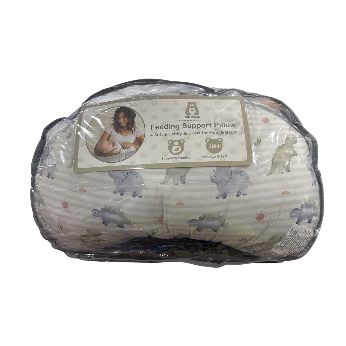 Little Wonder Dinosaur Print Feeding & Nursing Support Pillow For 3-12M Babies