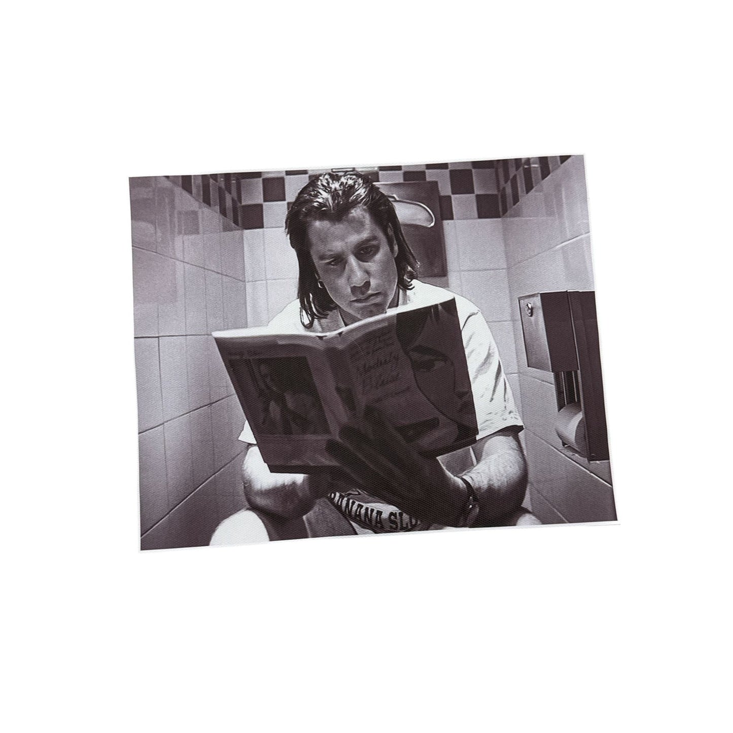 9pcs Funny Bathroom Wall Art Prints 8x10 Inches Unframed Black & White Humorous Restroom Decor