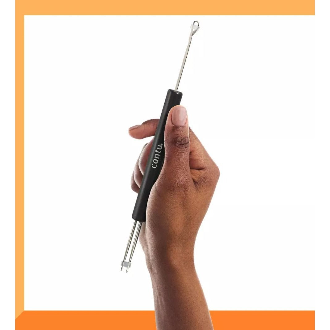 Cantu Double-Sided Loc & Braid Needle With Non-Slip Grip Durable Steel Styling Tool(3 pack)