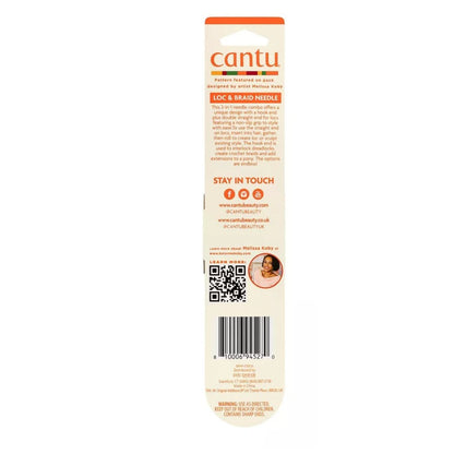 Cantu Double-Sided Loc & Braid Needle With Non-Slip Grip Durable Steel Styling Tool(3 pack)