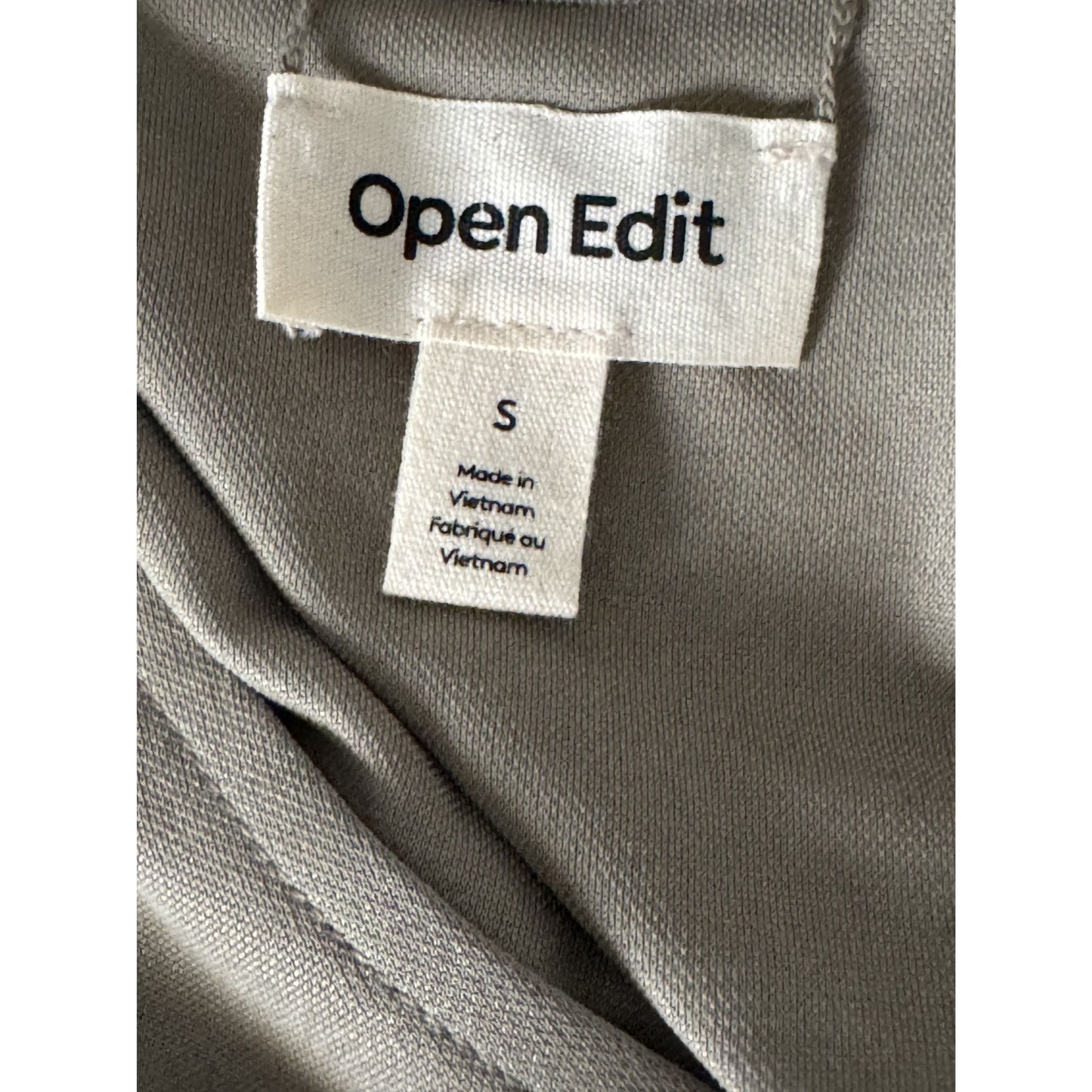 Open Edit Women's Olive Green Sleeveless Maxi Dress V-Neck Size S