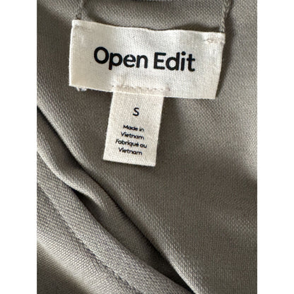Open Edit Women's Olive Green Sleeveless Maxi Dress V-Neck Size S