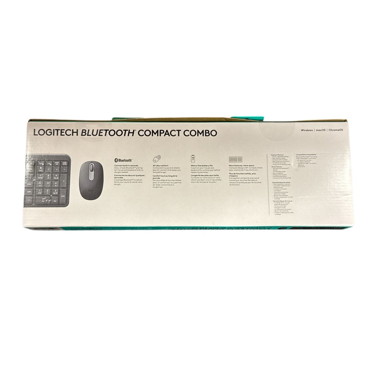 Logitech Bluetooth Compact Keyboard & Mouse Combo With Long Battery Life