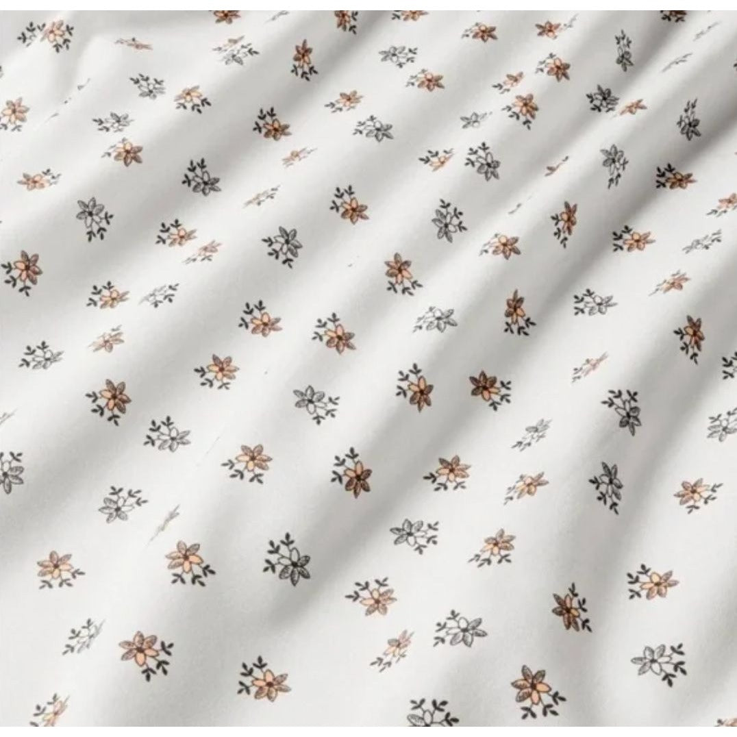 Hearth & Hand With Magnolia Cotton Percale Crib Fitted Sheet Fully Elastic Floral Print 28"x52"x9" Oeko-Tex Certified