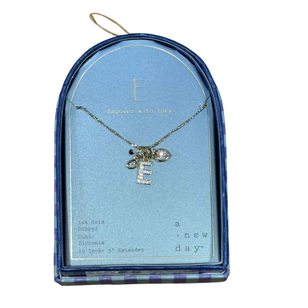 Personalized "E" Gift Set: Necklace, Pink Minnie-Inspired Bag & Bow Hair Accessories