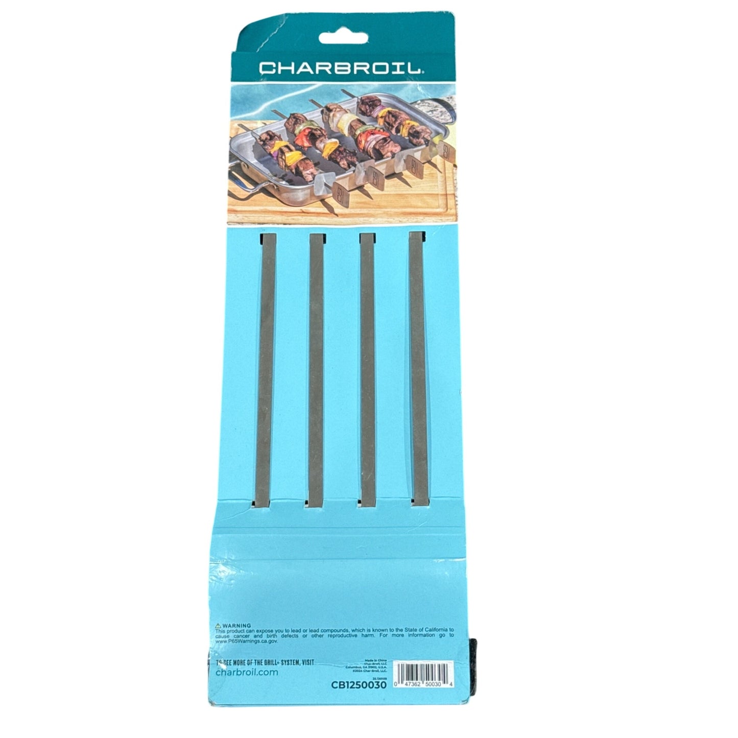 Char-Broil Grill+ Skewers With Sliders For Easy Food Removal