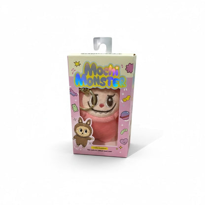 Mochi Monster Plush Charm Keychain In Pink - Fun Collectible Gift Toy
