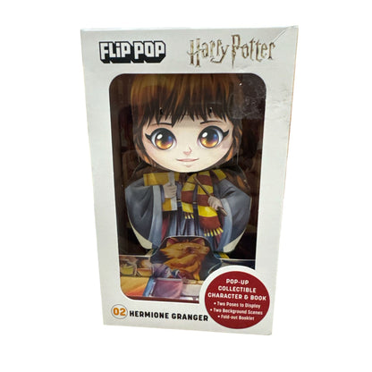 Harry Potter Flip Pop Hermione Granger Pop-Up Collectible Character & Book With Two Background Scenes