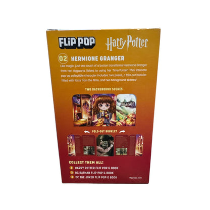 Harry Potter Flip Pop Hermione Granger Pop-Up Collectible Character & Book With Two Background Scenes