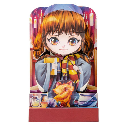 Harry Potter Flip Pop Hermione Granger Pop-Up Collectible Character & Book With Two Background Scenes