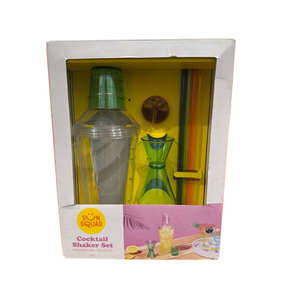 Cocktail Shaker Set By Sun Squad Dishwasher Safe Fun Summer Design