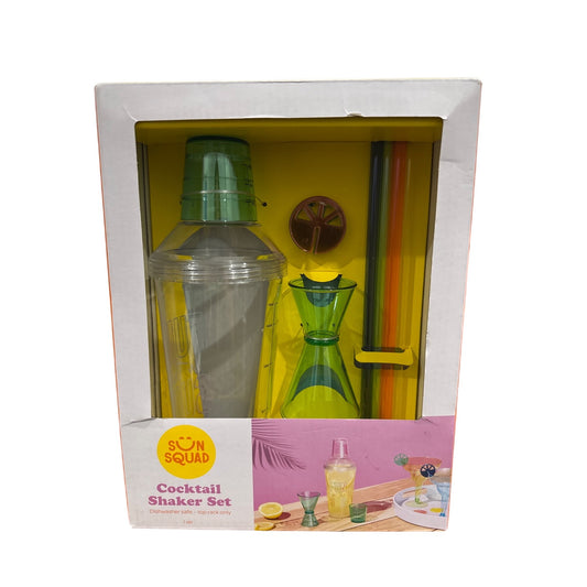 Cocktail Shaker Set By Sun Squad Dishwasher Safe Fun Summer Design