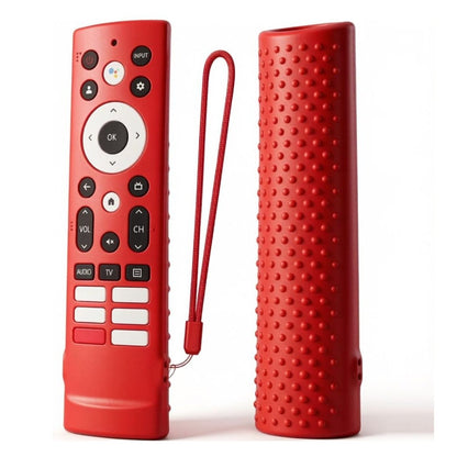 Silicone Remote Case for HSS U8 TV Remote, ERF3A90, U7G U9G Series 4K ULED Remote - Red