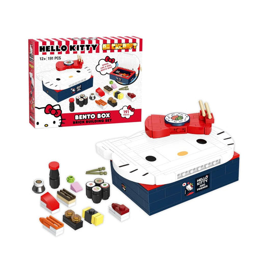 Hello Kitty Bento Box Brick Building Set 12+ 191 Pieces Compatible With Major Brands