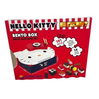 Hello Kitty Bento Box Brick Building Set 12+ 191 Pieces Compatible With Major Brands