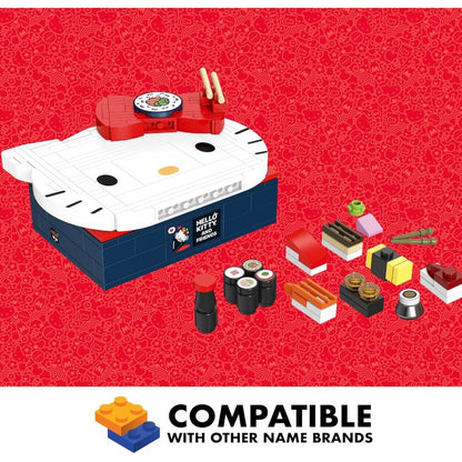 Hello Kitty Bento Box Brick Building Set 12+ 191 Pieces Compatible With Major Brands