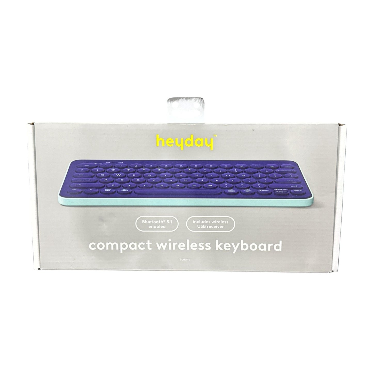 Heyday Electronics Bundle: Wireless Keyboard, Mouse, Earbuds, Wall Charger & 6ft Charging Cable - Bluetooth & USB Compatible 5pcs.