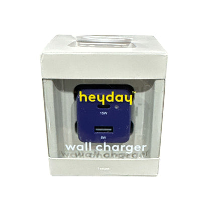 Heyday Electronics Bundle: Wireless Keyboard, Mouse, Earbuds, Wall Charger & 6ft Charging Cable - Bluetooth & USB Compatible 5pcs.