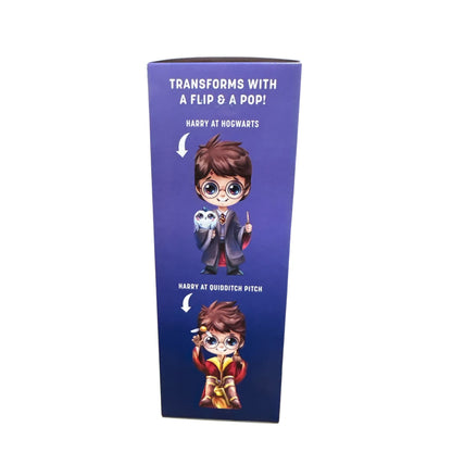 Harry Potter Flip Pop Collectible Character & Book With 2 Poses Background Scenes & Fold-Out Booklet