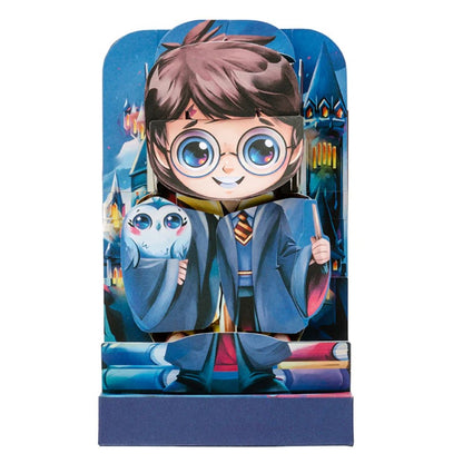 Harry Potter Flip Pop Collectible Character & Book With 2 Poses Background Scenes & Fold-Out Booklet