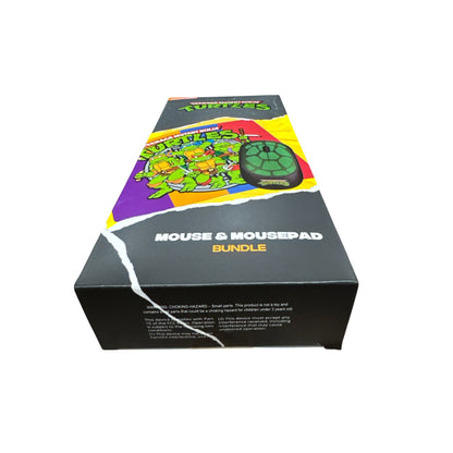 Teenage Mutant Ninja Turtles Wireless Mouse and Mousepad Bundle With Ergonomic Design And Travel-Size Accessories