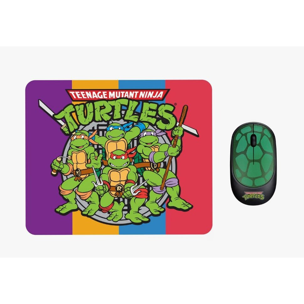 Teenage Mutant Ninja Turtles Wireless Mouse and Mousepad Bundle With Ergonomic Design And Travel-Size Accessories