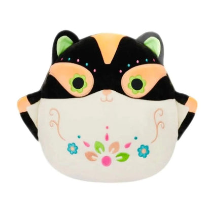 Squishmallows Elvia 8" Black & Orange Day Of The Dead Fox Plush Toy