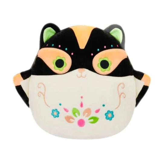 Squishmallows Elvia 8" Black & Orange Day Of The Dead Fox Plush Toy