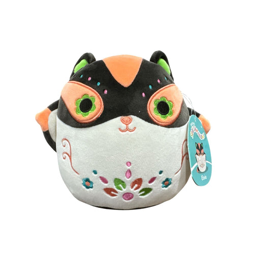 Squishmallows Elvia 8" Black & Orange Day Of The Dead Fox Plush Toy