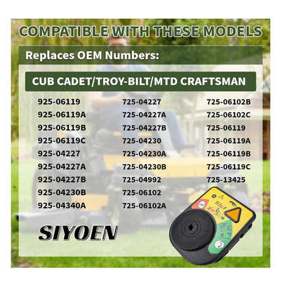 Lawn Mower Ignition Switch Replacement For Cub Cadet Troy-Bilt MTD Craftsman With 2 Keys